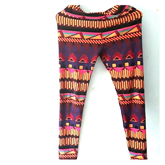 LuLaRoe Pants - Lularoe Geo Tribal Print Leggings One Size
